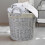 Wickerfield Grey Round Wicker Laundry Basket with 3