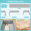 RZYW Headboard Padded Breathable Cot Bumper Bed Ra 4