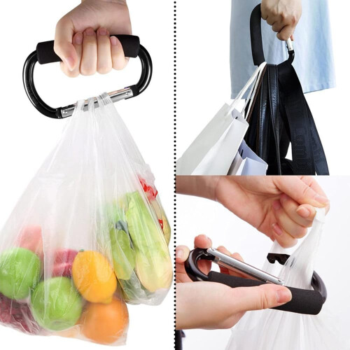 Buggy Clips, 2 Pack Heavy Duty Pram Hooks for Bags 2