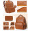 ROSEGIN Vegan Leather Baby Changing Bag Backpack, 5