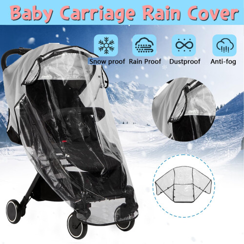 Universal Rain Cover for Pushchair,Windproof&Water 2