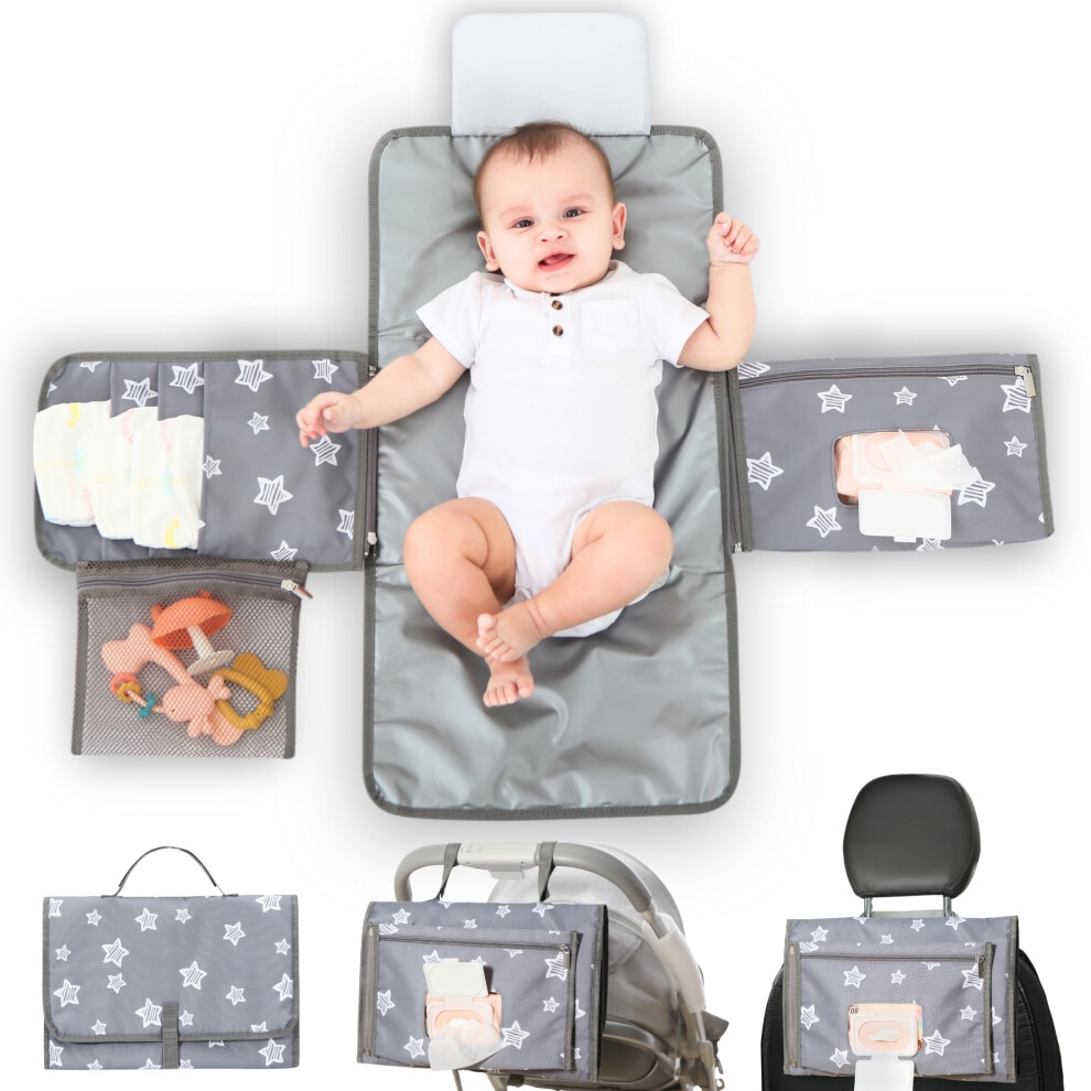 Baby Portable Nappy Changing Mat With Wipes Janyoo