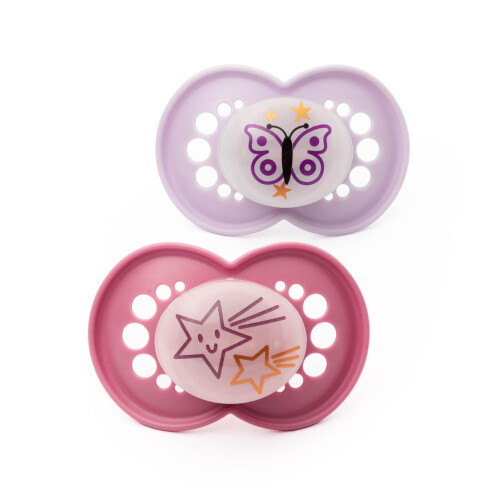 MAM MAM Original Night Soothers | 6-18 Months | 2 Pack