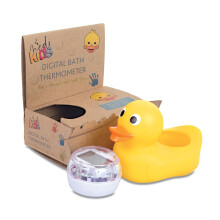 Medikids Duck Bath Thermometer - Waterproof, Color-Coded Display, Quick-Read, Energy Saving, Auto Off, Educational Temperature Toy, Child-Safe, Ideal