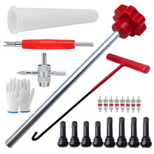 Tire Valve Installation and  Tool Set for Car and Truck Maintenance Technicians