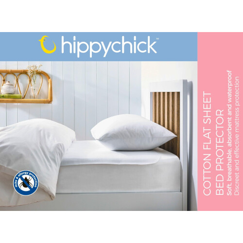 Hippychick Cotton Flat Waterproof Mattress Protect 1
