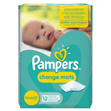 Pampers Baby Change Mat, 12 Portable Nappy Changin