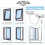 2pcs Window Locks Set for UPVC Windows,Window Rest 7