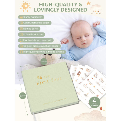 My First Year Baby Memory Book – Keepsake Journal 1
