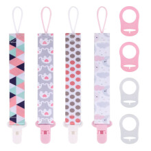 8 Pcs Dummy Clips Girls with Adapters, Silicone Bu