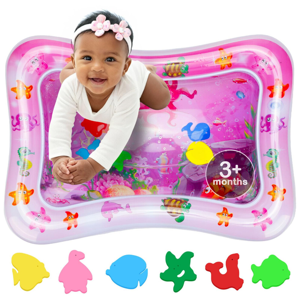 Tummy Time Water Mat – Inflatable Water Play Pad F Avec Maman