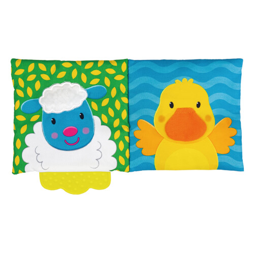 Galt Galt Toys, Teether Soft Book - Farm, Baby Teether 1