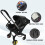 Black Transparent Stroller Rain Cover, Car Seat St 3