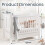 Babymore Eva Sleigh Cot Bed White - Drop Side Cot 7