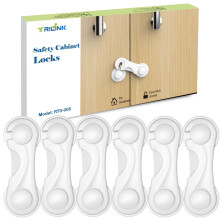 TRILINK Cupboard Locks for Children 6 Pack, Baby P