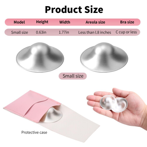 2PCS Silver Nipple Shields 925 Silver Original Cup 1