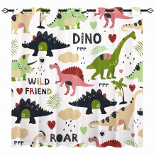 YUANZU Dinosaur Curtains - Kids Boys Wild Friend D