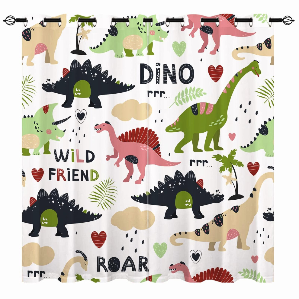 Yuanzu Dinosaur Curtains - Kids Boys Wild Friend D Anhope