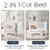 Babymore Eva Sleigh Cot Bed White - Drop Side Cot 3