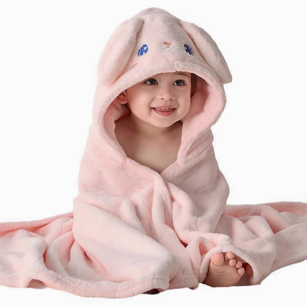 Baby Hooded Bath Towel For Kids Toddler Coral Fayscingo