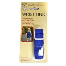 Beautiful Beginnings Adjustable Baby Wrist Link Rein Restrain Safety Toddler Walking in Assorted Color (18m-4yrs)