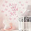 36 Pcs Cute Pink Butterfly Wall Decor Three Sizes, 1