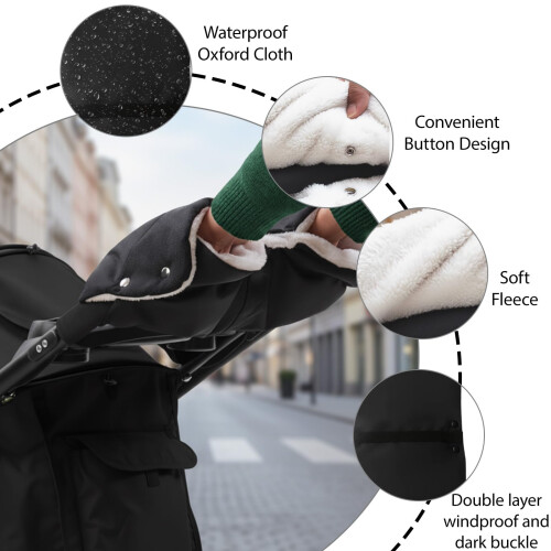 Pram Hand Muff, Pram Gloves for Stroller, Universa 2