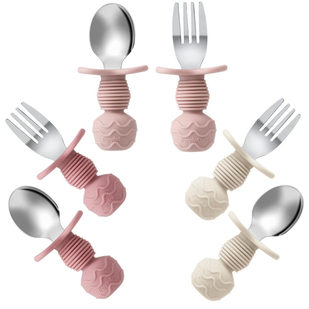 Pandaear 6 Pack Toddler Cutlery Set| Stainless Ste