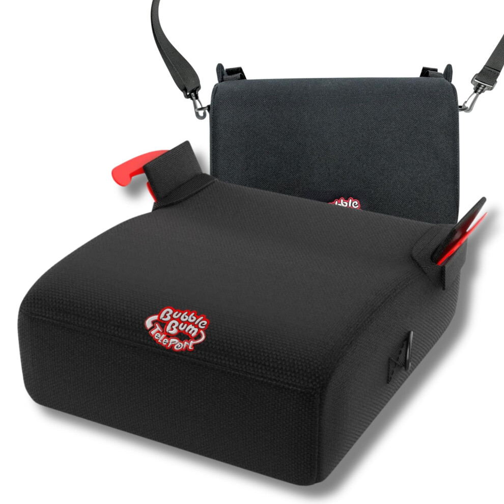 Teleport Car Booster Seat, Backless Booster Car Seat, Telescopic Portable Carseat, Ideal For Everyday Use And Foldable For Travel, R129 Cer Bubblebum