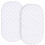 Waterproof Moses Basket Mattress Protector 2 Pack, 1