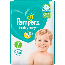 Pampers Baby-Dry Size 7 24 Nappies Up to 12 Hours