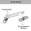 ZOFUN 8 Packs UPVC Window Restrictor Locks, 8.5 x 3