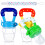 Faburo 4pcs Baby Food Fresh Fruit Feeder Pacifier 1