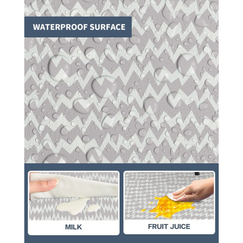 MOXTOYU Splash Mat for Under High Chair 53", Water 2