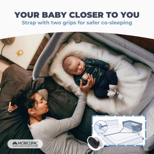 Mobiclinic Kids, Bedside Sleeper, 2 in 1, Moon,Ma 2