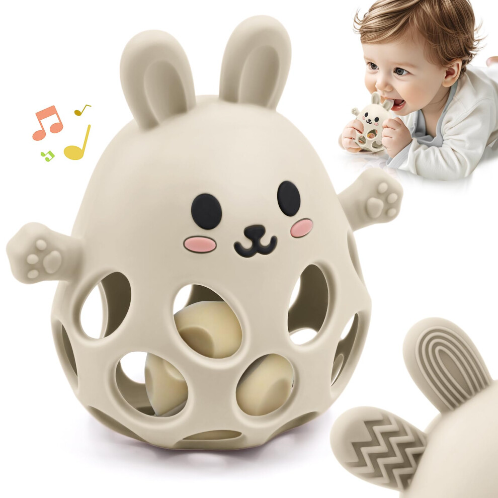 Aituitui Baby Toys 0 To 12 Months, Sensory Teething Toy For