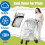 Universal Rain Cover for Pushchair,Windproof&Water 7
