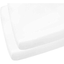 Indus Textiles 2 Pack Cot Bed Fitted Sheets Easy C