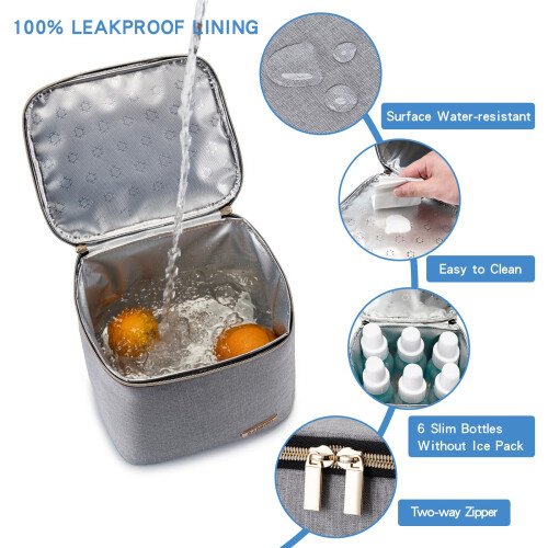 BABEYER Breastmilk Cooler Bag with Ice Pack, Insul 1
