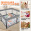 Foldable Baby Playpen with Mat - Portable, Spaciou 4