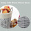 Wickerfield Grey Round Wicker Laundry Basket with 6