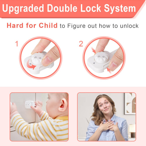 REDTRON Adjustable Cupboard Locks for Children, 9 2