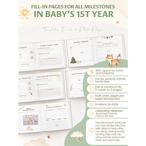 My First Year Baby Memory Book – Keepsake Journal 2