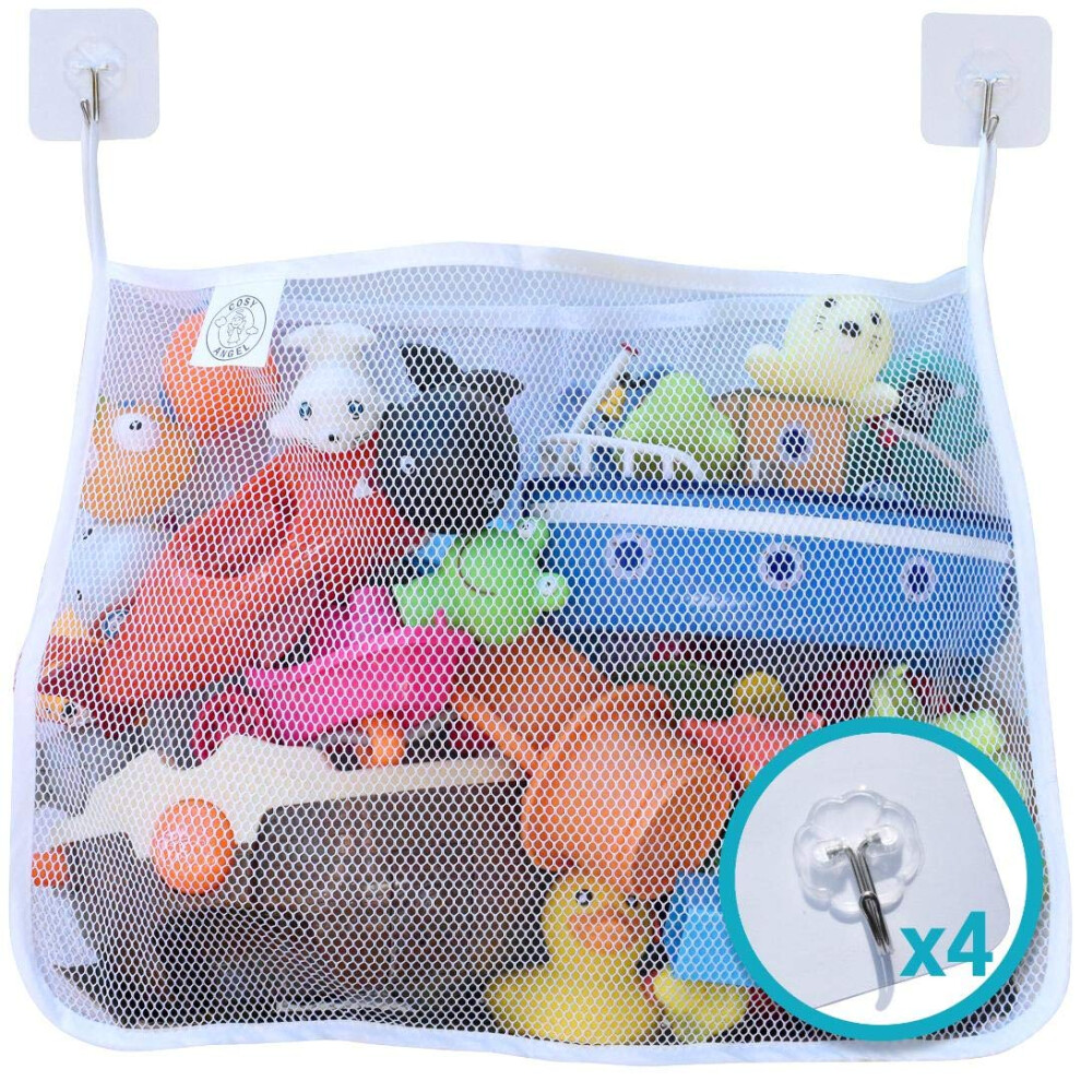 Cosy Angel White Baby Bath Toy Bag For Bath Toys Large O