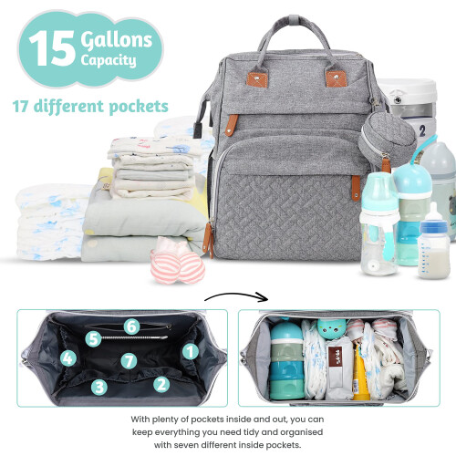 Nappy Bag Changing Bag Backpack (UK Company) Baby 1