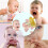 Faburo 4pcs Baby Food Fresh Fruit Feeder Pacifier 6