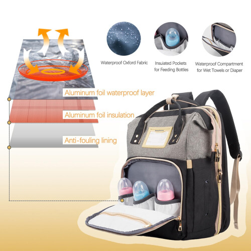 AZOOKEN Changing Bag Backpack,Large Nappy Back Pac 1