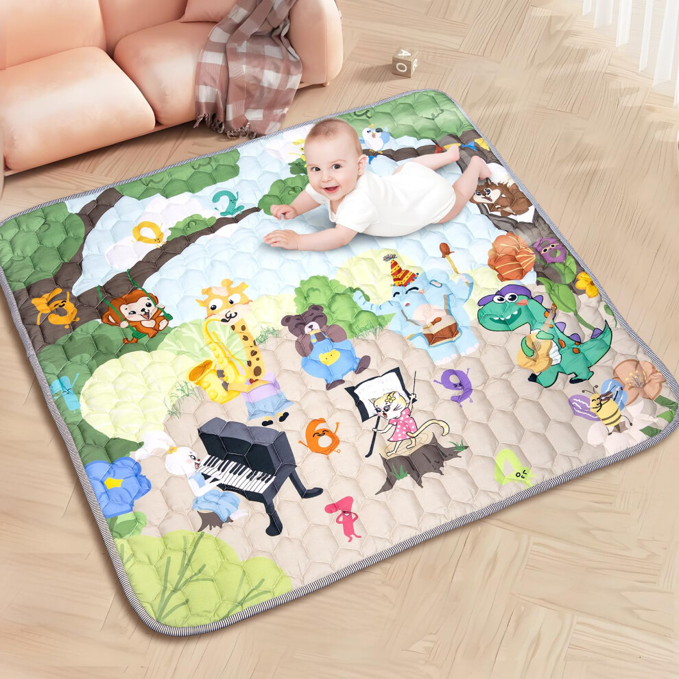 Funsland Baby Play Mat For Floor - Foldable Water