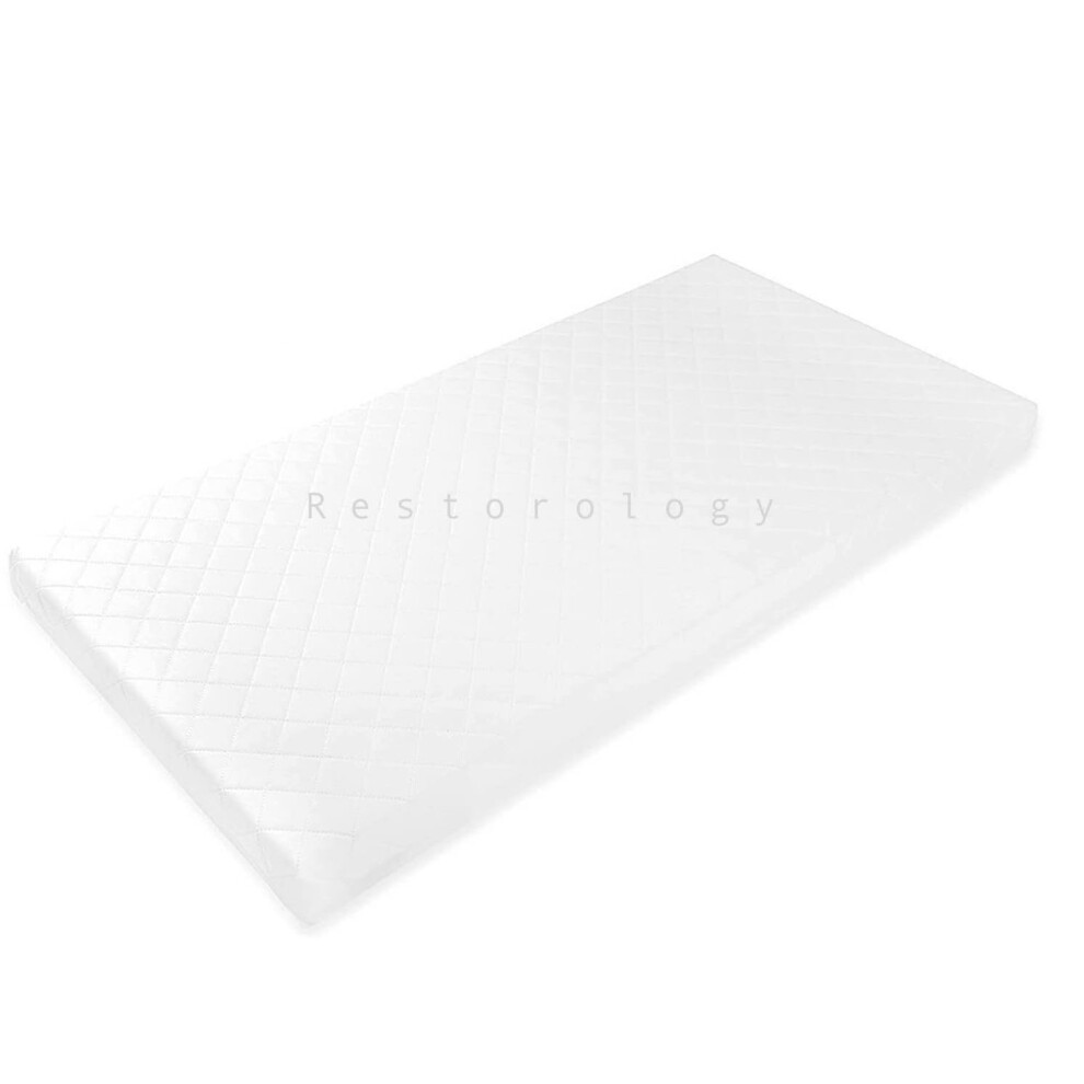 Baby Infant Crib Mattresses Breathable Extra Thick Super Soft Baby Anti Allergy Waterproof With Removable Washable Cover Made In Uk - 80 Restorology