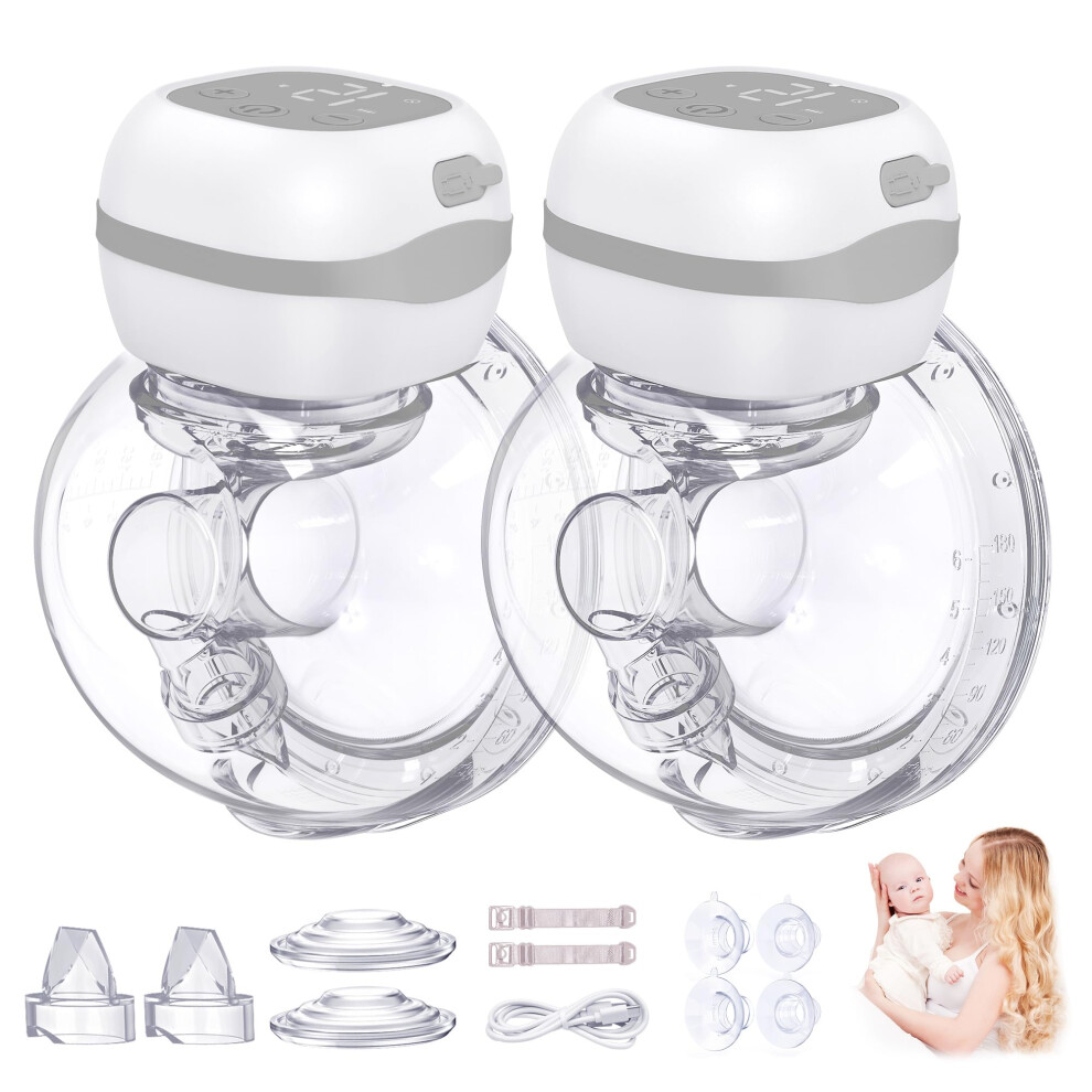 Double Electric Breast Pump Wearable, Portable Han Jheppbay